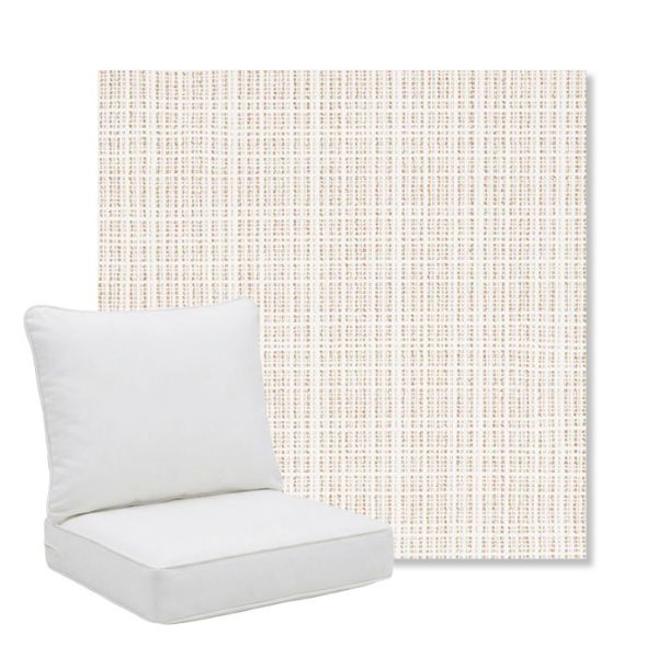 Picture of Benson Sand | Pillow Back Deep Seating Outdoor Cushions - Sunbrella© Fabric