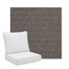 Picture of Blend Coal | Pillow Back Deep Seating Outdoor Cushions - Sunbrella© Fabric