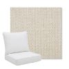 Picture of Blend Linen | Pillow Back Deep Seating Outdoor Cushions - Sunbrella© Fabric