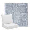 Picture of Boro Indigo | Pillow Back Deep Seating Outdoor Cushions - Sunbrella© Fabric