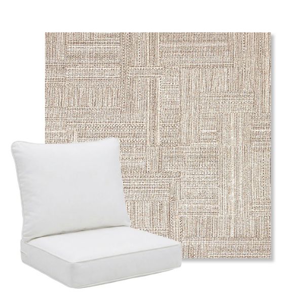 Picture of Boro Walnut | Pillow Back Deep Seating Outdoor Cushions - Sunbrella© Fabric