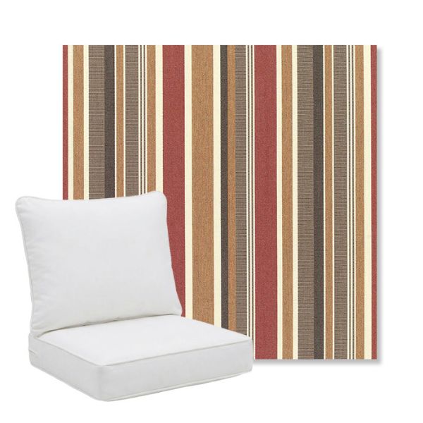 Picture of Brannon Redwood | Pillow Back Deep Seating Outdoor Cushions - Sunbrella© Fabric