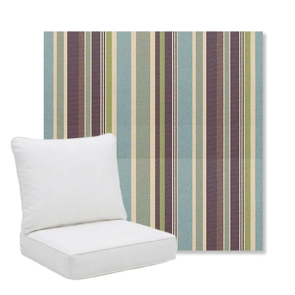 Picture of Brannon Whisper | Pillow Back Deep Seating Outdoor Cushions - Sunbrella© Fabric