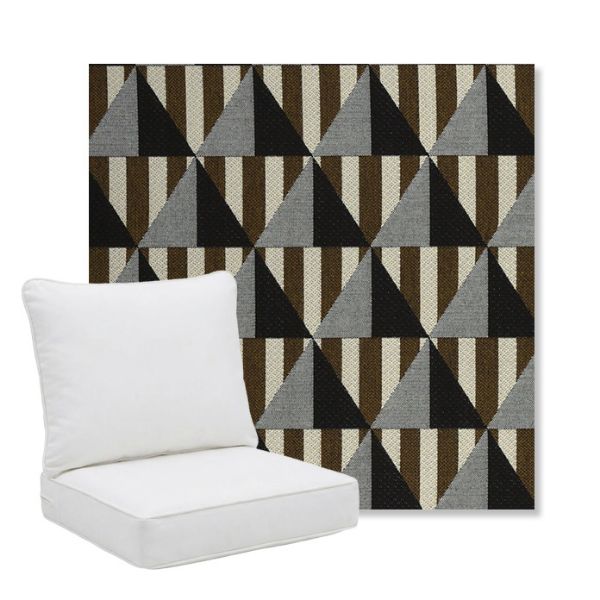 Picture of Buoy Pebble Beach | Pillow Back Deep Seating Outdoor Cushions - Sunbrella© Fabric