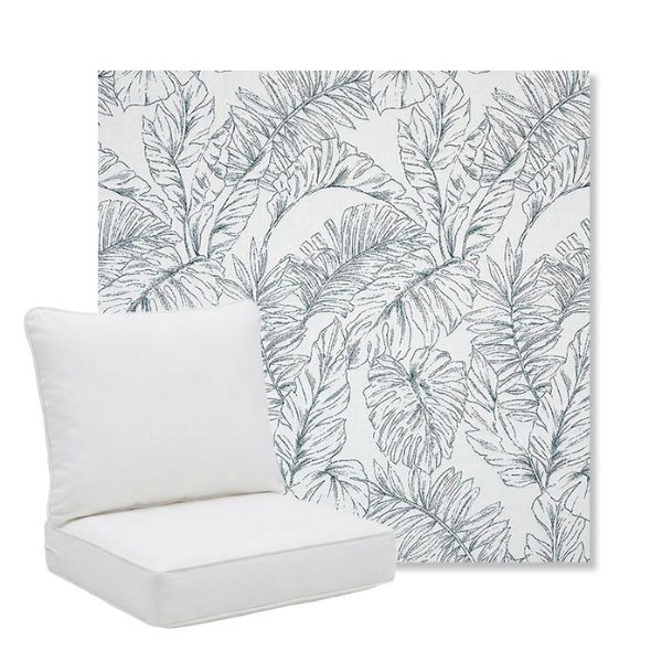 Picture of Calm Laurel | Pillow Back Deep Seating Outdoor Cushions - Sunbrella© Fabric