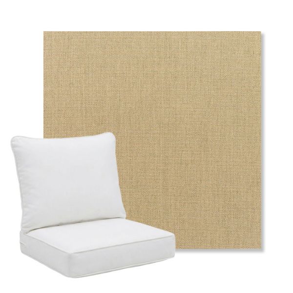 Picture of Canvas Heather Beige | Pillow Back Deep Seating Outdoor Cushions - Sunbrella© Fabric