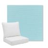 Picture of Canvas Mineral Blue | Pillow Back Deep Seating Outdoor Cushions - Sunbrella© Fabric
