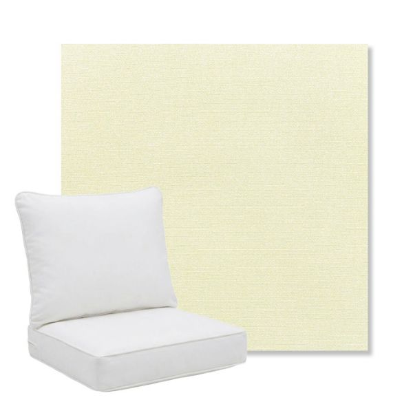Picture of Canvas Natural | Pillow Back Deep Seating Outdoor Cushions - Sunbrella© Fabric