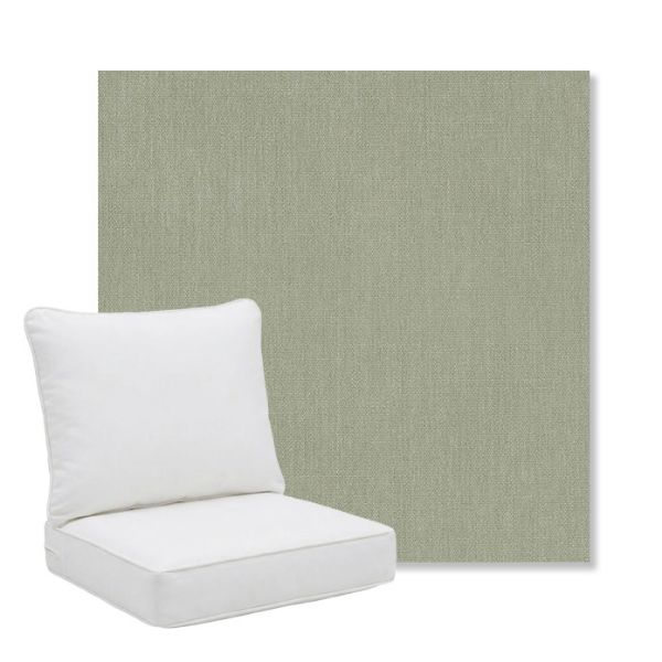 Picture of Canvas Seasalt | Pillow Back Deep Seating Outdoor Cushions - Sunbrella© Fabric