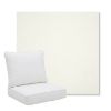 Picture of Canvas White | Pillow Back Deep Seating Outdoor Cushions - Sunbrella© Fabric