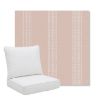 Picture of Caper Blush | Pillow Back Deep Seating Outdoor Cushions - Sunbrella© Fabric