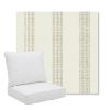 Picture of Caper Linen | Pillow Back Deep Seating Outdoor Cushions - Sunbrella© Fabric