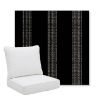 Picture of Caper Onyx | Pillow Back Deep Seating Outdoor Cushions - Sunbrella© Fabric