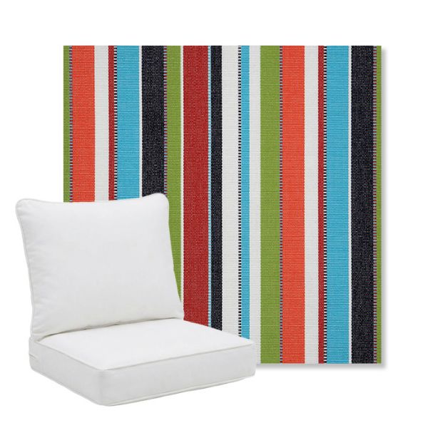 Picture of Carousel Confetti | Pillow Back Deep Seating Outdoor Cushions - Sunbrella© Fabric