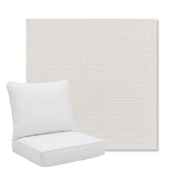 Picture of Cassava White | Pillow Back Deep Seating Outdoor Cushions - Sunbrella© Fabric