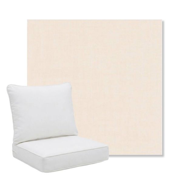 Picture of Cast Bisque | Pillow Back Deep Seating Outdoor Cushions - Sunbrella© Fabric