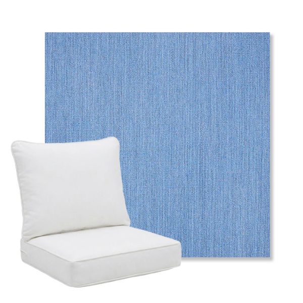 Picture of Cast Ocean | Pillow Back Deep Seating Outdoor Cushions - Sunbrella© Fabric