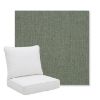 Picture of Cast Sage | Pillow Back Deep Seating Outdoor Cushions - Sunbrella© Fabric