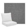 Picture of Cast Slate | Pillow Back Deep Seating Outdoor Cushions - Sunbrella© Fabric