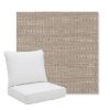 Picture of Charmer Pebble | Pillow Back Deep Seating Outdoor Cushions - Sunbrella© Fabric