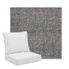 Picture of Chartres Granite | Pillow Back Deep Seating Outdoor Cushions - Sunbrella© Fabric