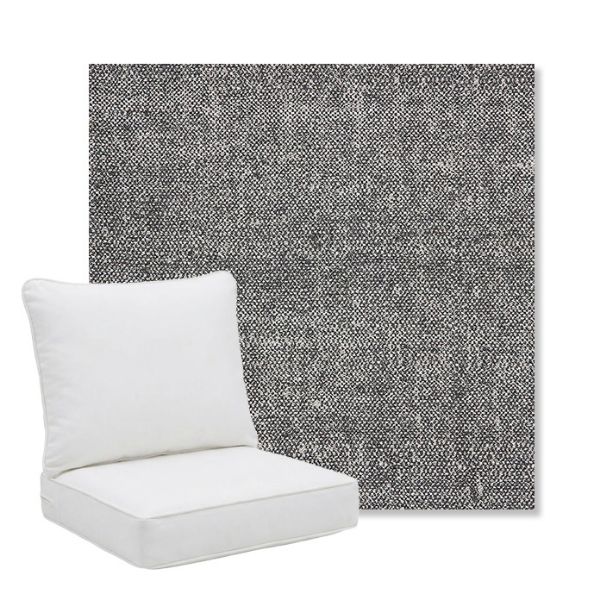 Picture of Chartres Granite | Pillow Back Deep Seating Outdoor Cushions - Sunbrella© Fabric