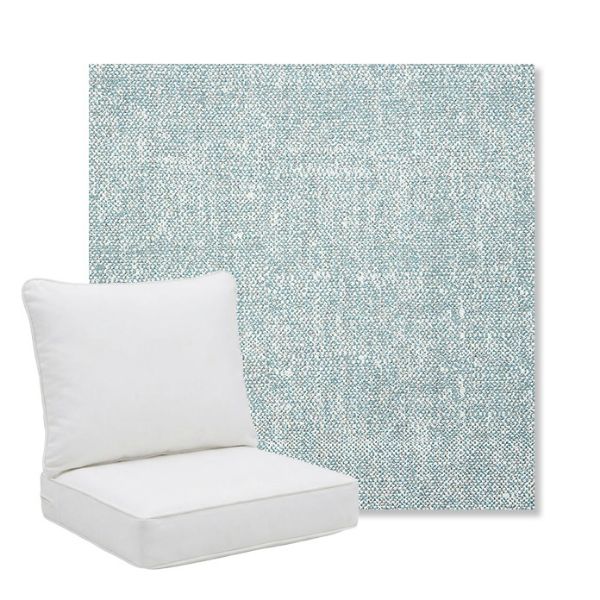 Picture of Chartres Opal | Pillow Back Deep Seating Outdoor Cushions - Sunbrella© Fabric