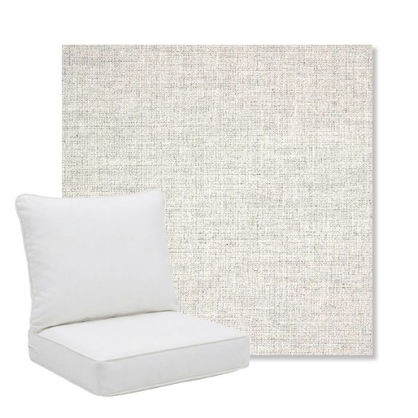 Picture of Crush Cloud | Pillow Back Deep Seating Outdoor Cushions - Sunbrella© Fabric