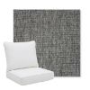Picture of Crush Pewter | Pillow Back Deep Seating Outdoor Cushions - Sunbrella© Fabric