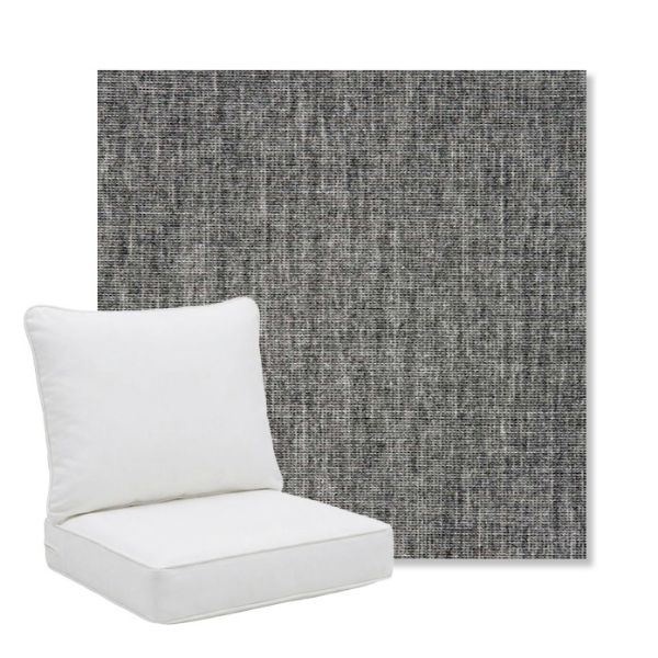 Picture of Crush Pewter | Pillow Back Deep Seating Outdoor Cushions - Sunbrella© Fabric