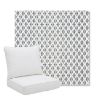 Picture of Detail Denim | Pillow Back Deep Seating Outdoor Cushions - Sunbrella© Fabric