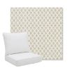 Picture of Detail Linen | Pillow Back Deep Seating Outdoor Cushions - Sunbrella© Fabric