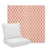 Picture of Detail Persimmon | Pillow Back Deep Seating Outdoor Cushions - Sunbrella© Fabric
