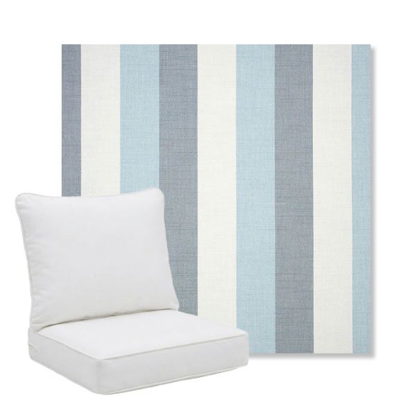 Picture of Direction Dew | Pillow Back Deep Seating Outdoor Cushions - Sunbrella© Fabric