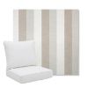 Picture of Direction Linen | Pillow Back Deep Seating Outdoor Cushions - Sunbrella© Fabric