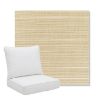 Picture of Dupione Sand | Pillow Back Deep Seating Outdoor Cushions - Sunbrella© Fabric