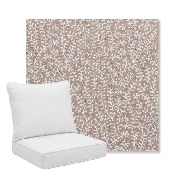 Picture of Eberly Linen | Pillow Back Deep Seating Outdoor Cushions - Sunbrella© Fabric