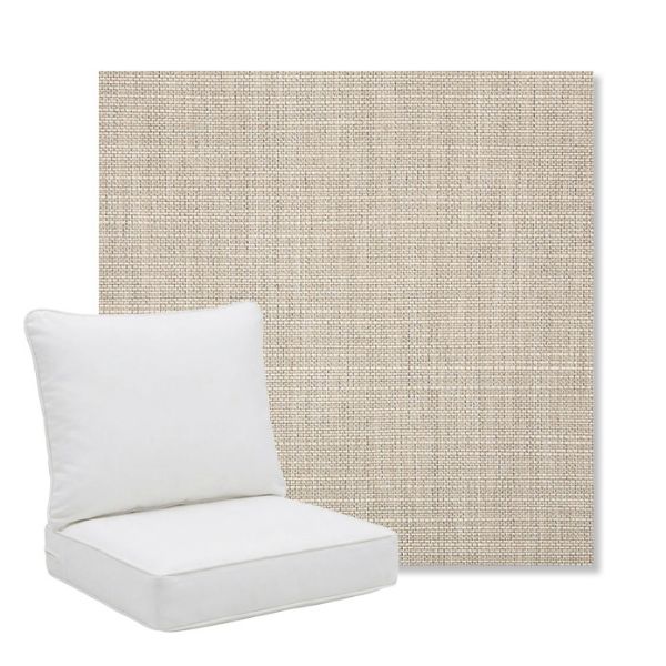 Picture of Echo Ash | Pillow Back Deep Seating Outdoor Cushions - Sunbrella© Fabric