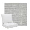 Picture of Embrace Pewter | Pillow Back Deep Seating Outdoor Cushions - Sunbrella© Fabric