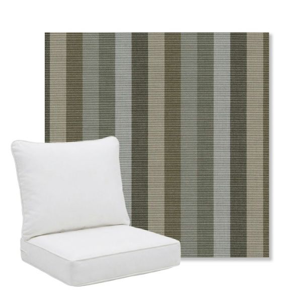 Picture of Entice Moss | Pillow Back Deep Seating Outdoor Cushions - Sunbrella© Fabric