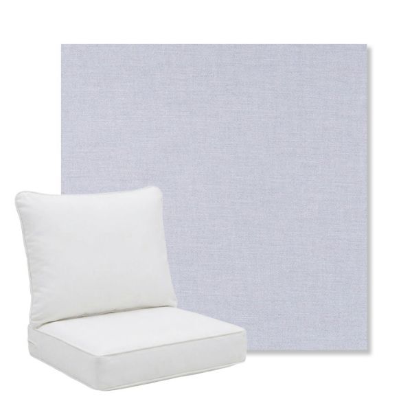 Picture of Exhale Sky | Pillow Back Deep Seating Outdoor Cushions - Sunbrella© Fabric