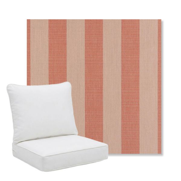 Picture of Expressive Blush | Pillow Back Deep Seating Outdoor Cushions - Sunbrella© Fabric