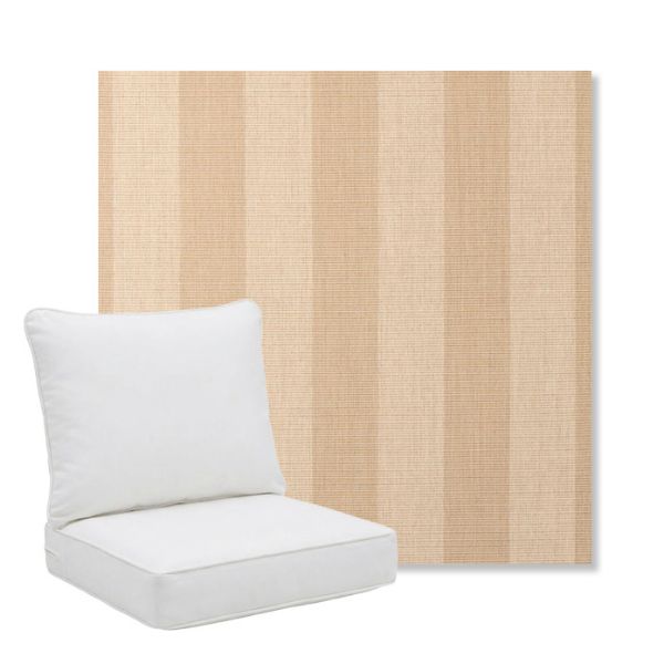 Picture of Expressive Sparrow | Pillow Back Deep Seating Outdoor Cushions - Sunbrella© Fabric
