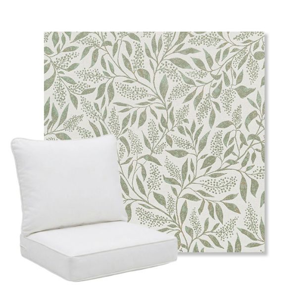 Picture of Exquisite Aloe | Pillow Back Deep Seating Outdoor Cushions - Sunbrella© Fabric