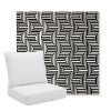 Picture of Figure Onyx | Pillow Back Deep Seating Outdoor Cushions - Sunbrella© Fabric
