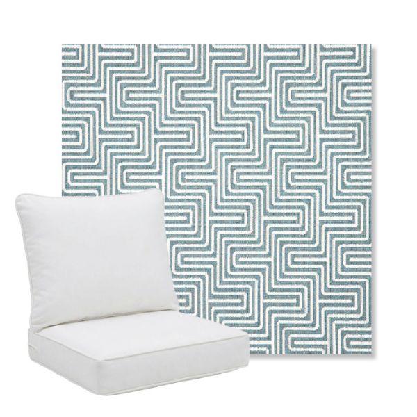 Picture of Figure Twilight | Pillow Back Deep Seating Outdoor Cushions - Sunbrella© Fabric