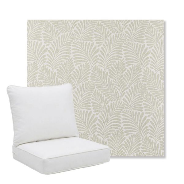 Picture of Frond Spring | Pillow Back Deep Seating Outdoor Cushions - Sunbrella© Fabric