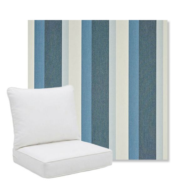 Picture of Gateway Coast | Pillow Back Deep Seating Outdoor Cushions - Sunbrella© Fabric