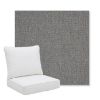 Picture of Heritage Slate | Pillow Back Deep Seating Outdoor Cushions - Sunbrella© Fabric