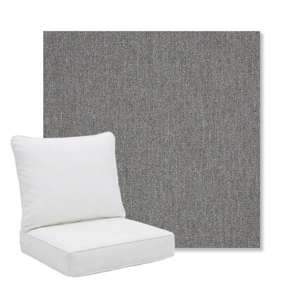 Picture of Heritage Slate | Pillow Back Deep Seating Outdoor Cushions - Sunbrella© Fabric